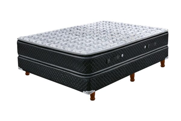 Sommier y Colchón Cannon Resortes Doral Pillow Top 190x140x66