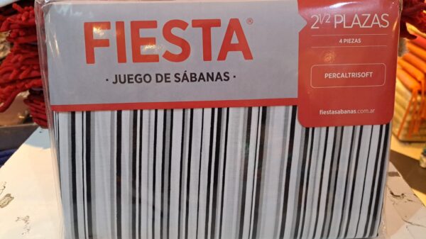 Juego De Sábanas 2 1/2 Plazas FIESTA